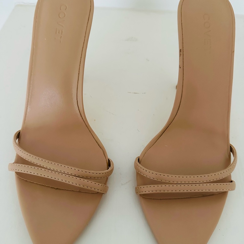 Covet Women's Nude Strappy Heels